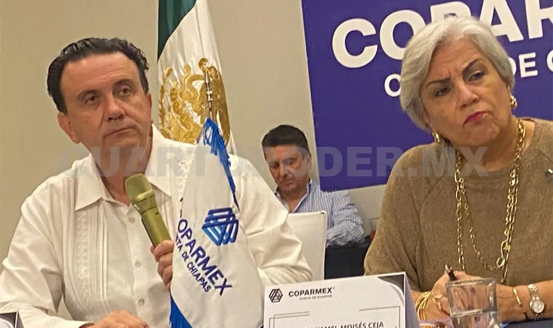 El dirigente de la Coparmex, Juan José Sierra Álvarez, estuvo de visita en la costa de Chiapas. Rafael Victorio / CP