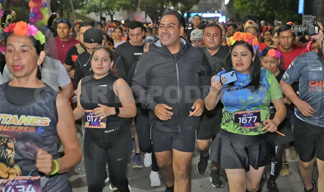 El mandatario asistió a esta justa deportiva. Cortesía