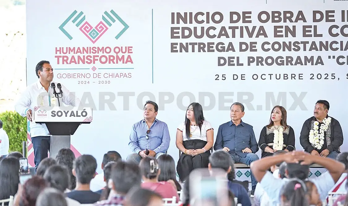 Eduardo Ramírez Aguilar llegó al municipio de Soyaló donde realizó una gira de trabajo. Cortesía