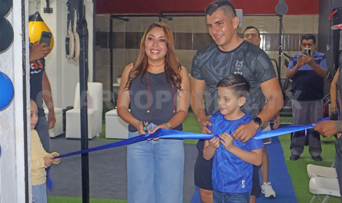El presidente del Club Wolf Fitness, Argenis Morales, encabezó la inauguración del nuevo centro deportivo. Alan Pola/CP