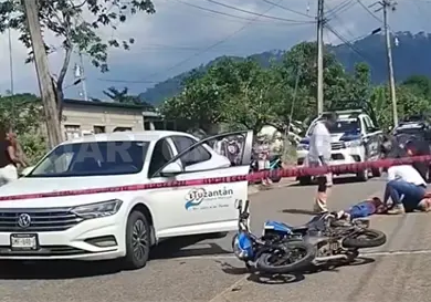 Fallece motociclista al impactar violentamente Fallece motociclista al impactar violentamente