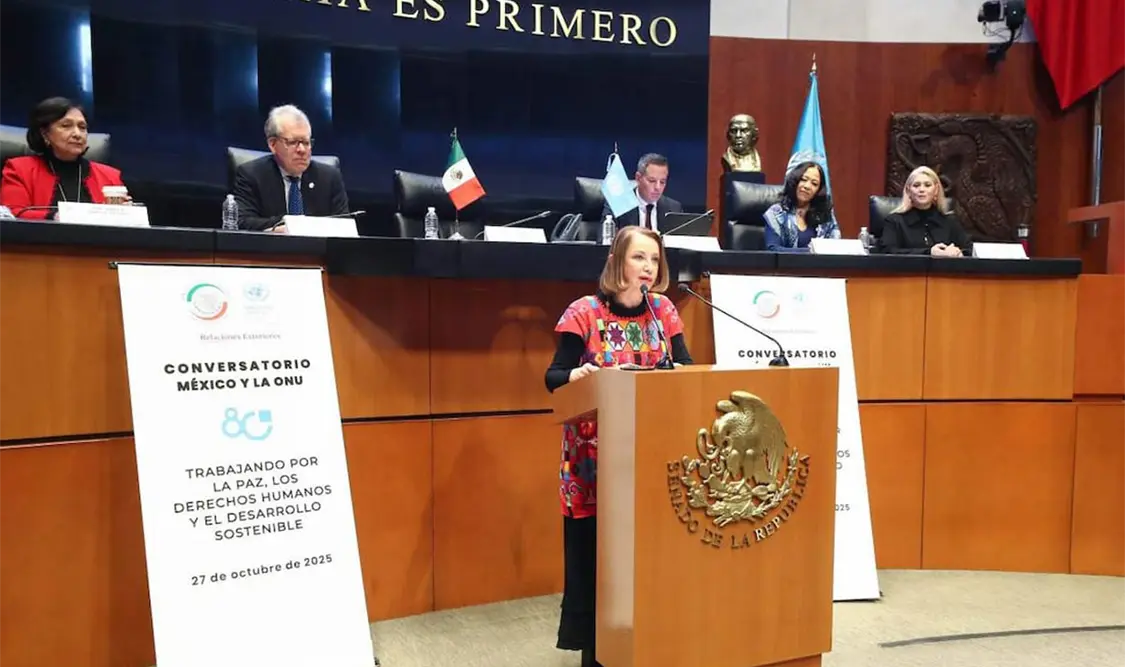 México tiene el firme compromiso de participar en la reconfiguración del sistema multilateral: senadora. Cortesía