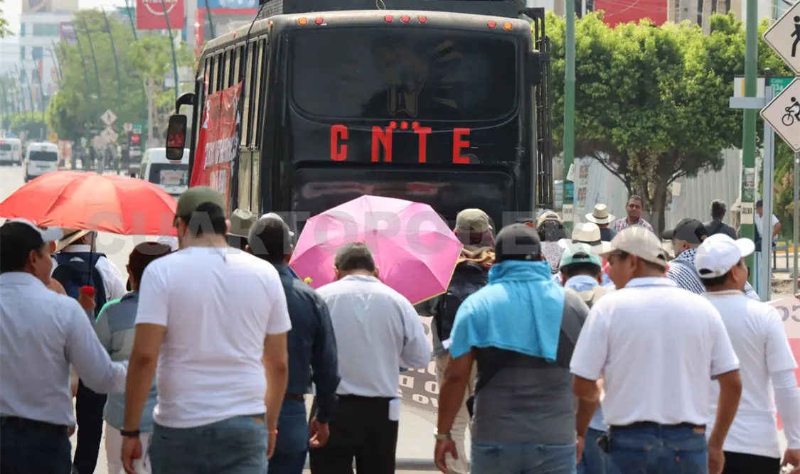 El magisterio adherido a la CNTE sigue en la búsqueda de solución por el Gobierno Federal. Diego Pérez / CP