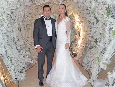 Marcelo y Paola, felices