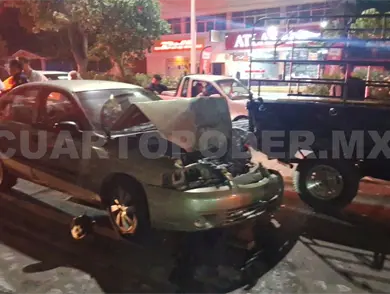 Siete lesionados en carambola en bulevar