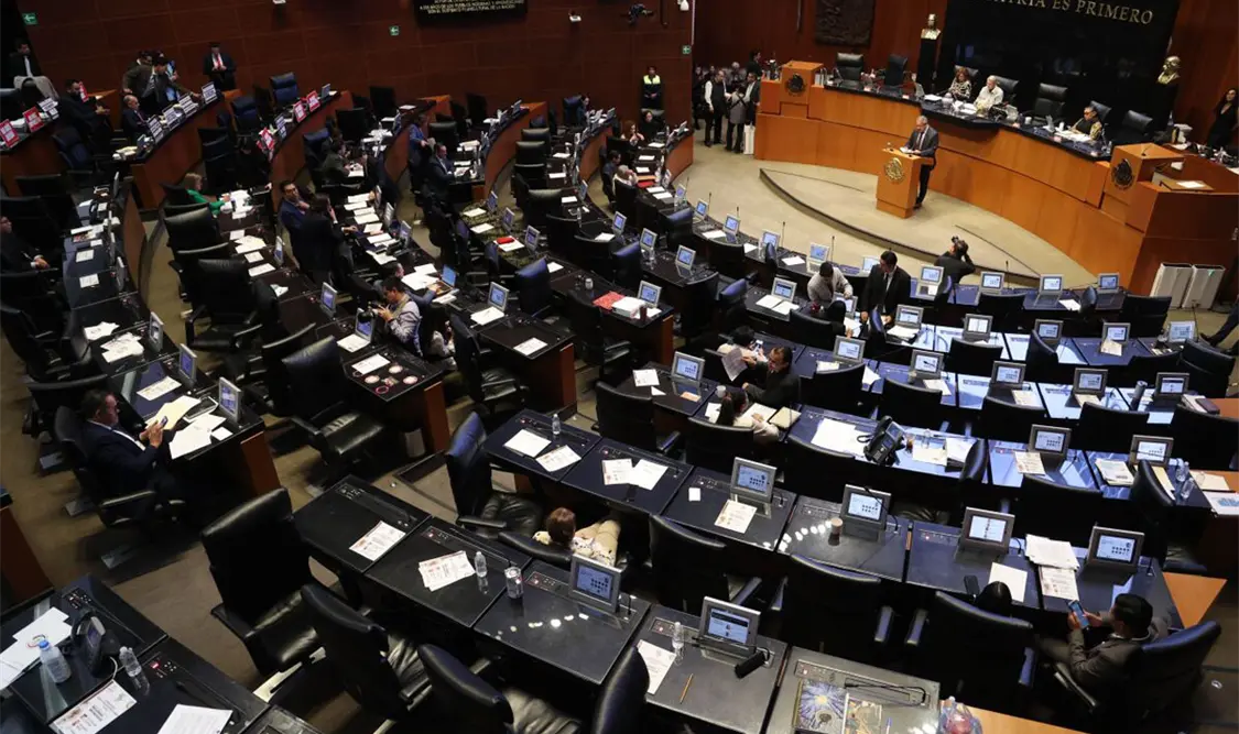 El Pleno del Senado avaló la minuta de la LIF con 79 votos a favor de Morena. Cortesía