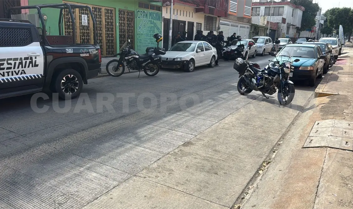 Las corporaciones policiacas se constituyeron a la zona para comenzar con las pesquisas. Ulises Villalobos / CP
