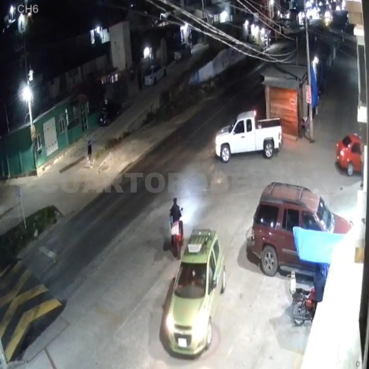 Ebrio causa destrozos en cinco locales comerciales