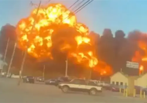 Un avión carguero se estrelló en Kentucky Un avión carguero se estrelló en Kentucky