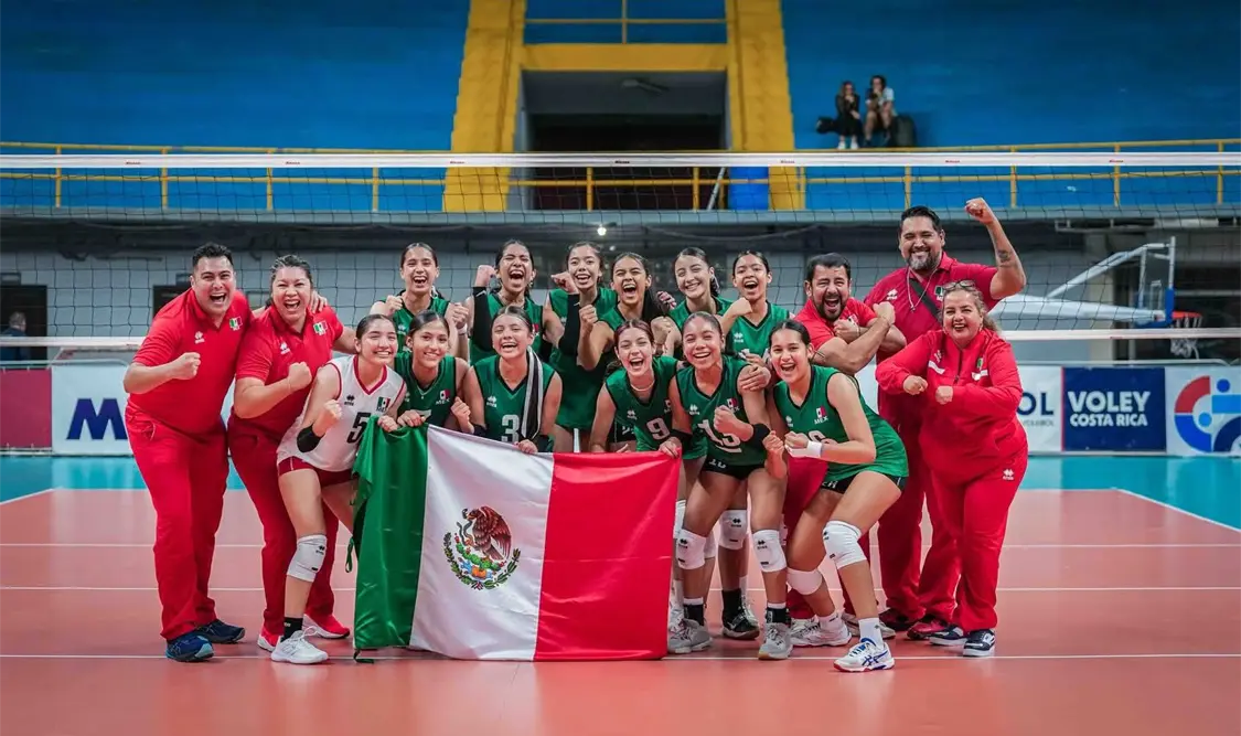 México se impuso con autoridad 3-0 sobre Cuba en el inicio del Campeonato Norceca 2025. Cortesía