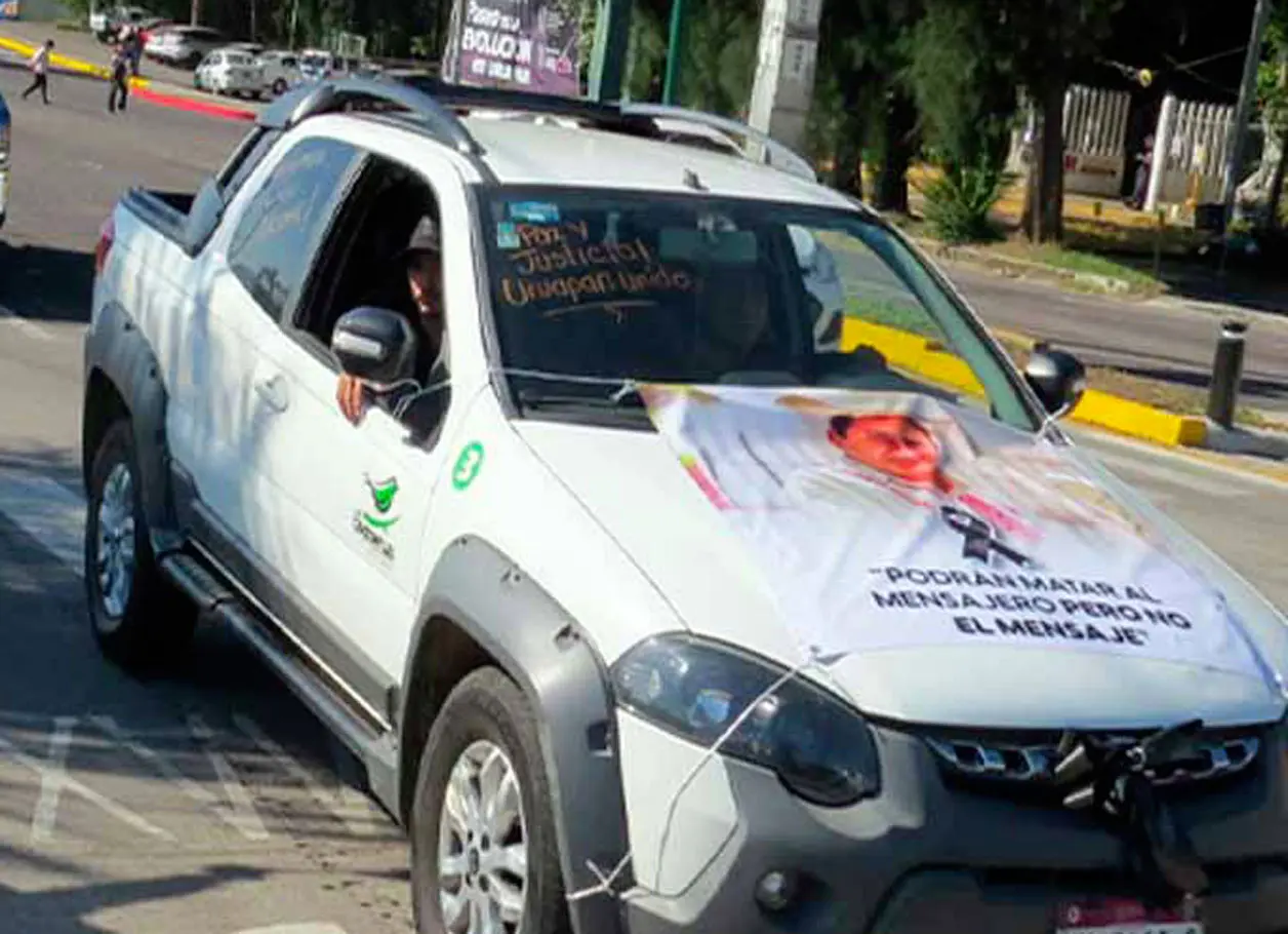 Transportistas marchan por la paz y seguridad