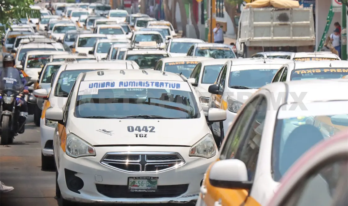 Está latente que cientos de unidades protesten en la capital de Chiapas en los próximos días. Diego Pérez / CP