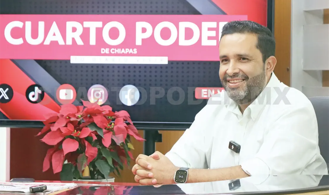 Segundo Guillén habló sobre la importancia de resaltar la cultura y las tradiciones de Chiapas. Diego Pérez/CP.