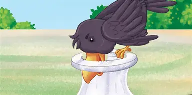 El cuervo y la jarra El cuervo y la jarra