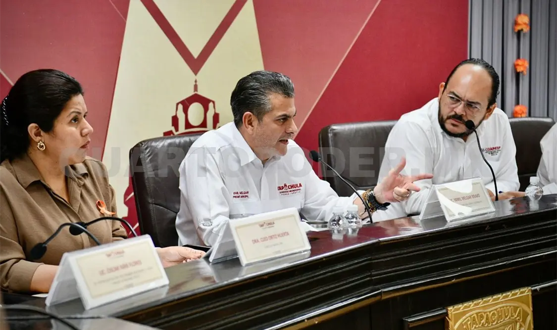 El presidente municipal Yamil Melgar Bravo encabezó la Tercera Sesión Ordinaria de la Junta de Gobierno de Coapatap. CP