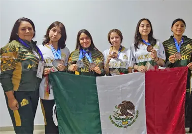 Chiapanecas logran medallas en Colombia