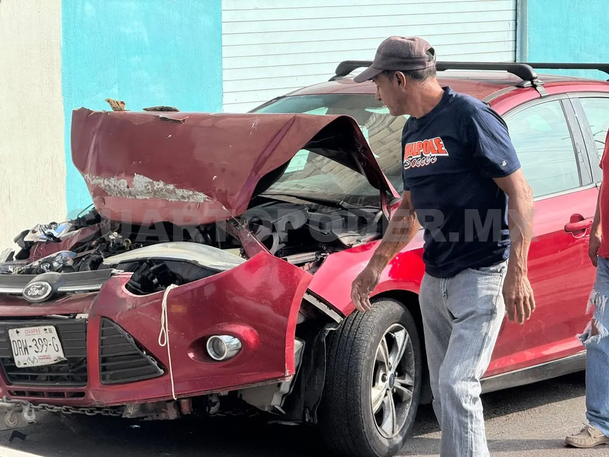 Violenta colisión en el libramiento Norte