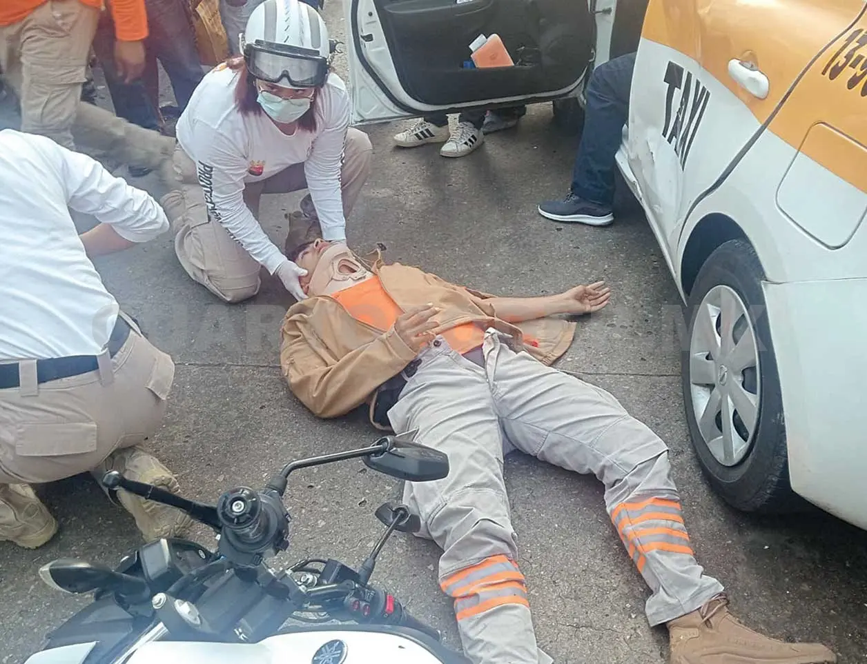 Elemento de PC resulta grave luego de chocar