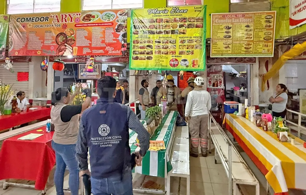 Alarma entre locatarios; los rociaron con líquido