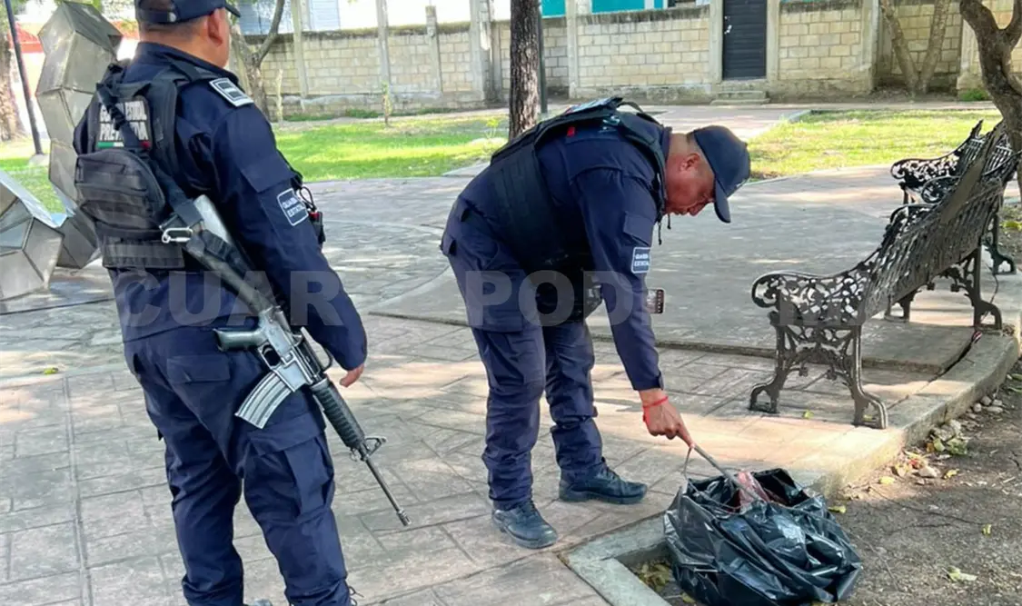 En un principio, quienes encontraron la bolsa pensaron que se trataba de restos humanos. Juan Orel / CP