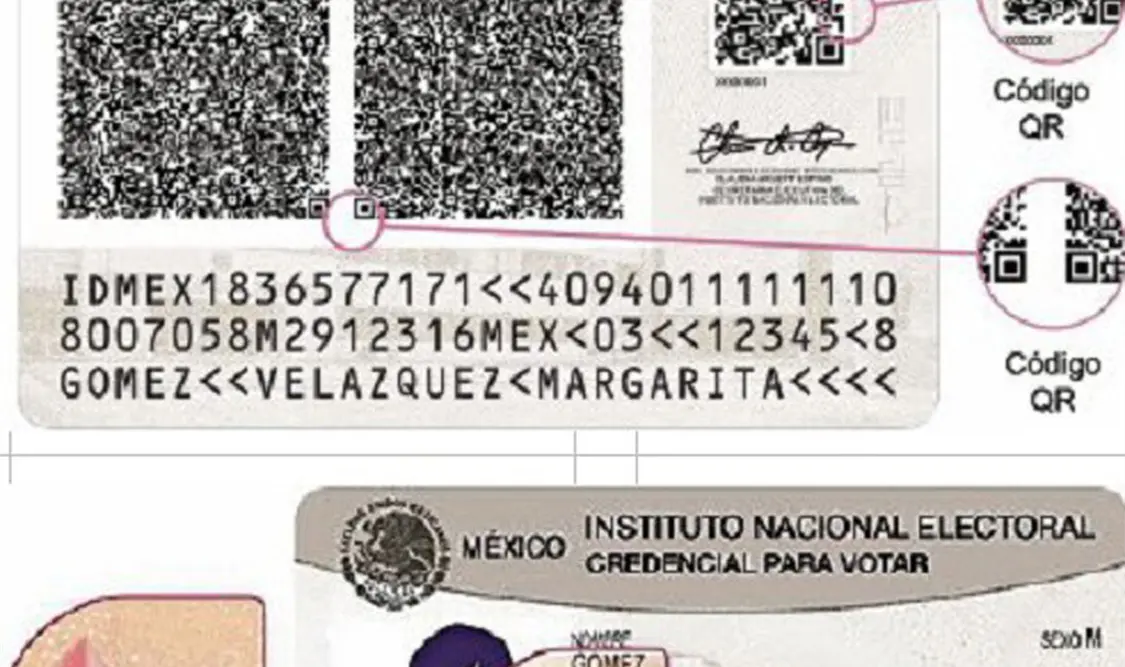 Así se podría ver la nueva credencial del INE