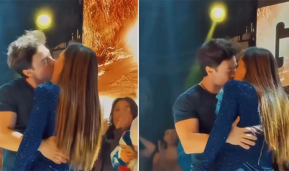 Karina y Dr. Miguel se dieron un beso