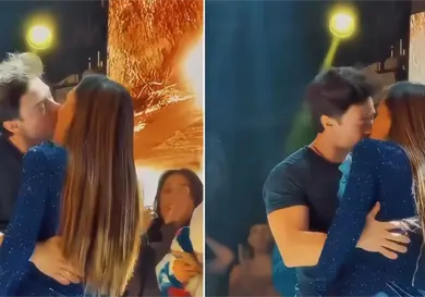 Karina y Dr. Miguel se dieron un beso Karina y Dr. Miguel se dieron un beso