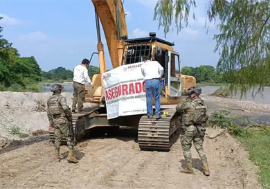 Pretendían desviar el río Suchiate