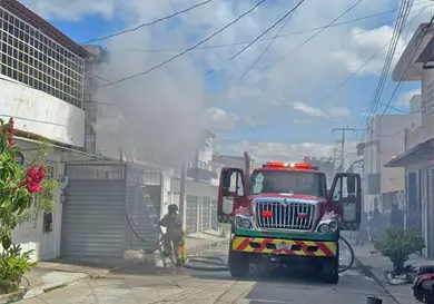 Arde vivienda debido a un cortocircuito