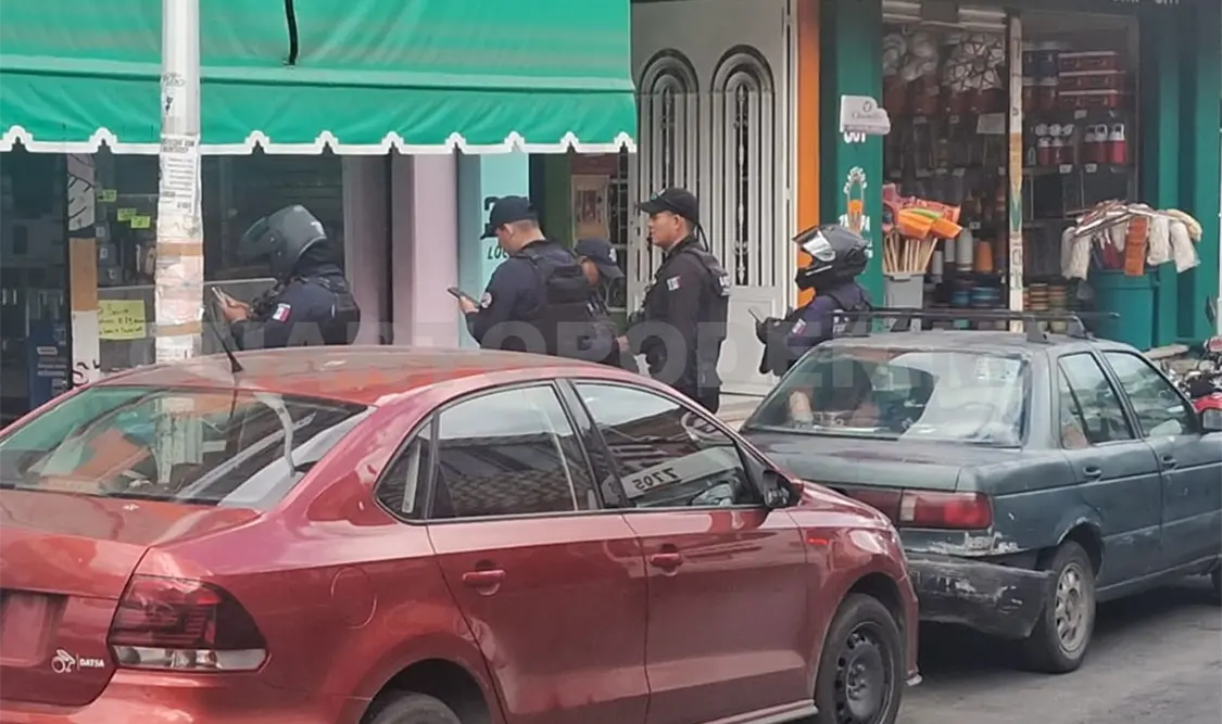 El asalto fue en una Casa de Empeño. Luego de herir a la fémina vaciaron el establecimiento. Ulises Villalobos / CP