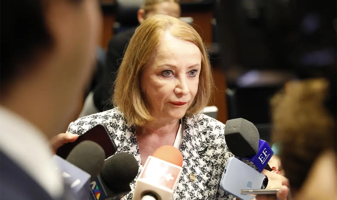 Laura Itzel Castillo Juárez, presidenta de la Mesa Directiva del Senado de la República. Cortesía
