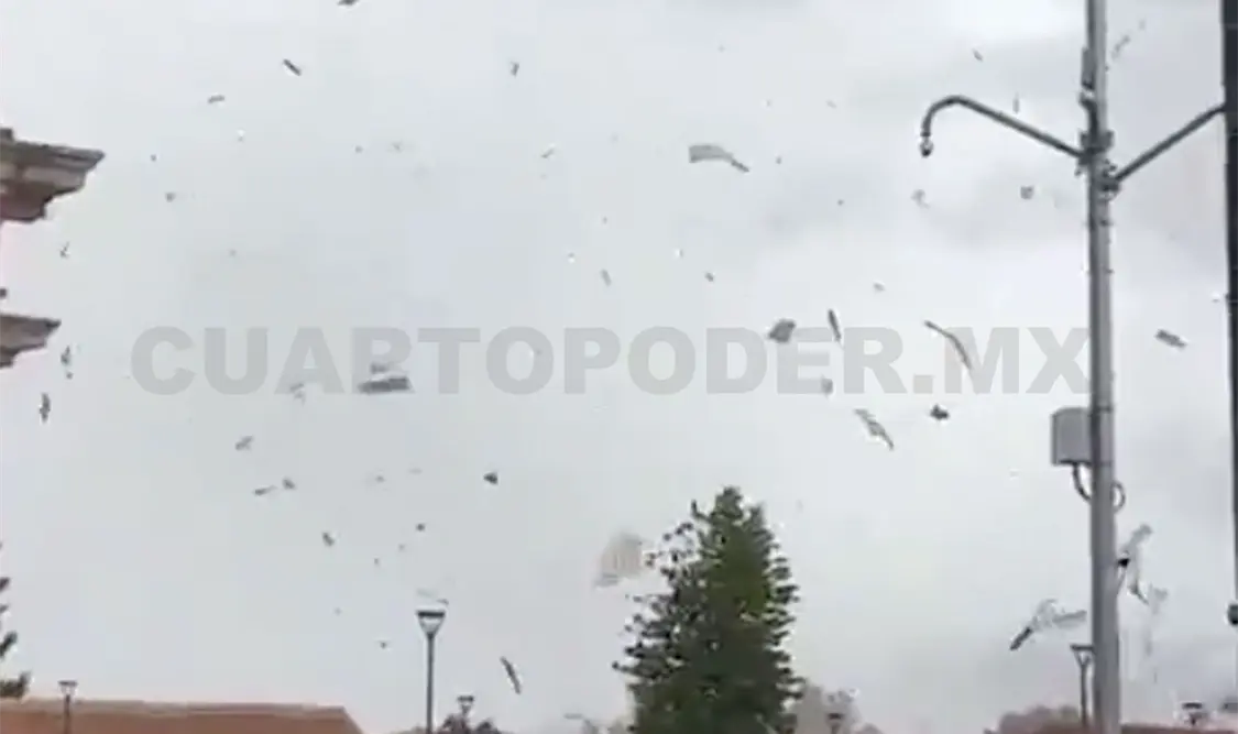 Tornado que afecto el centro de SCLC. Cortesía