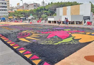 Tapetes de aserrín, una magna obra