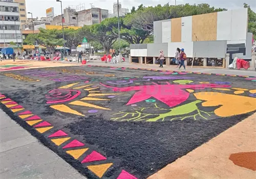 Tapetes de aserrín, una magna obra Tapetes de aserrín, una magna obra