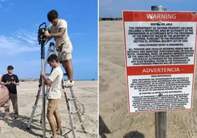 Colocan señalamientos de "zona restringida" en Matamoros