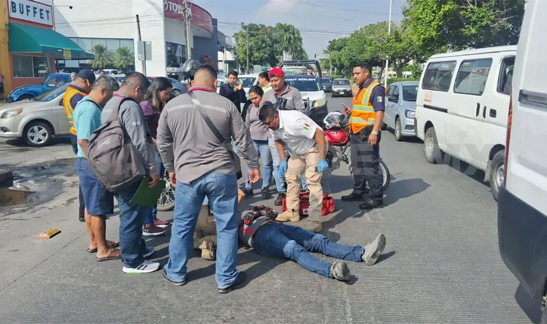 Se desconoce la causa concreta por lo que derrapó en su unidad. Ulises Villalobos / CP