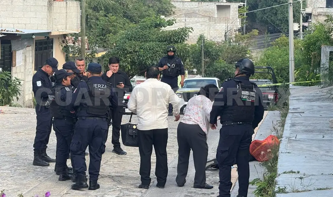 Las fuerzas del orden llegaron para recabar información del hecho. Ulises Villalobos / CP