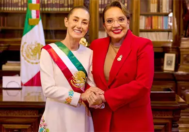 Llega a México la presidenta Xiomara Castro