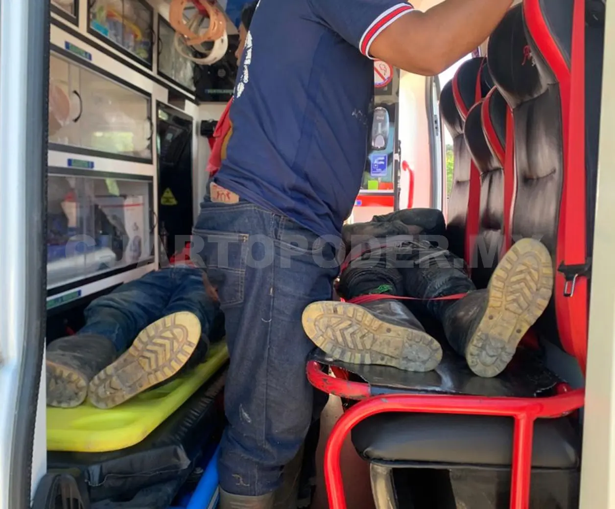 Colisionan motociclistas de manera frontal