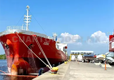 Recibe Puerto Chiapas maíz y aceite de soya Recibe Puerto Chiapas maíz y aceite de soya