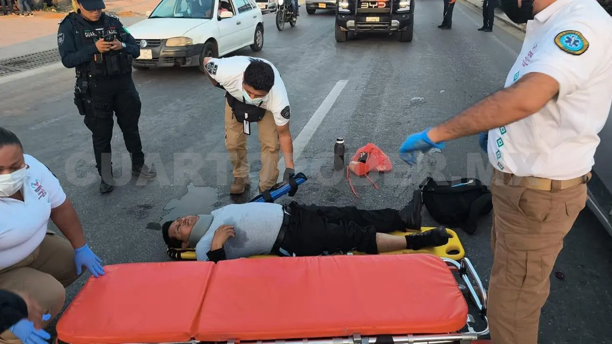 Atropellan a peatón frente a la Central de Abastos