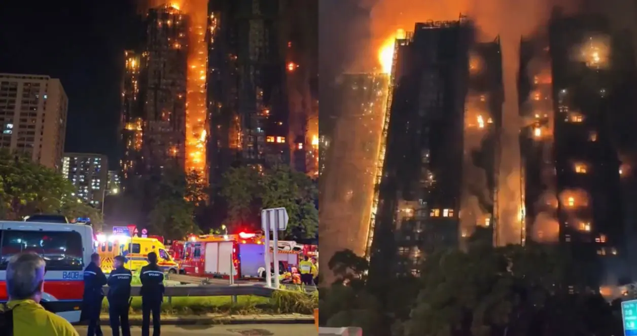 Se incendia un complejo de apartamentos