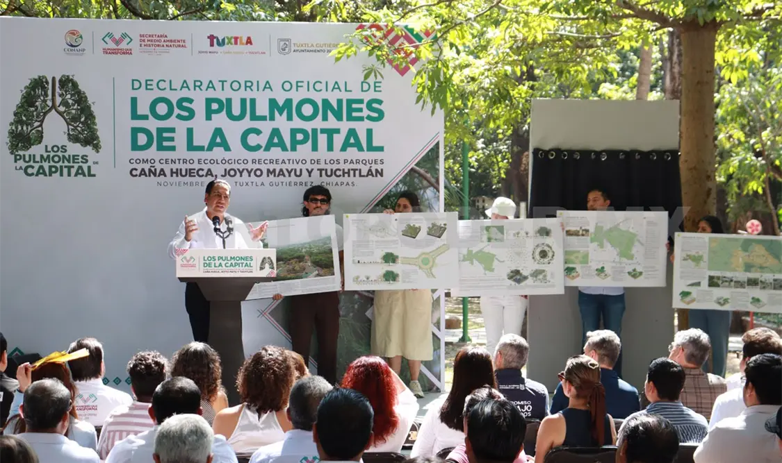 Aspecto del evento desde la zona decretada como reserva ante la alegría ciudadana. Samuel Meneses / CP