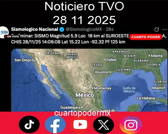 Noticiero TVO 28 11 2025. #TuDiarioVivir con Adolfo Abosaid
Noticiero TVO 28 11 2025. #TuDiarioVivir con Adolfo Abosaid