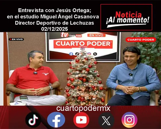Entrevista con Jesús Ortega; en el estudio Miguel Ángel Casanova - Director Deportivo de Lechuzas