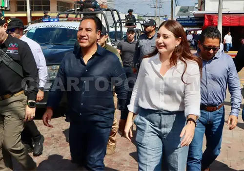 Eduardo Ramírez y Valeria Rosales dan banderazo a operativo