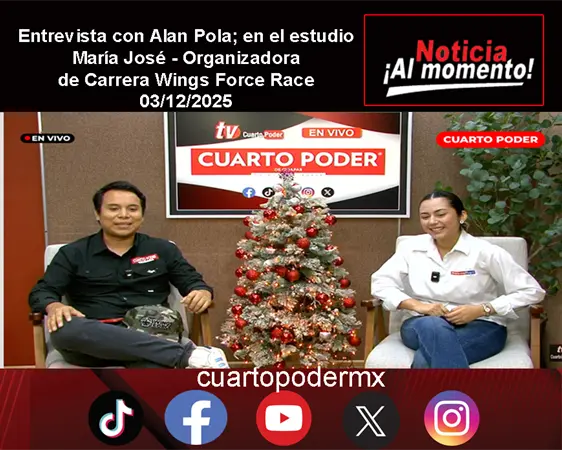 Entrevista con Alan Pola; en el estudio María José - Organizadora de Carrera Wings Force Race