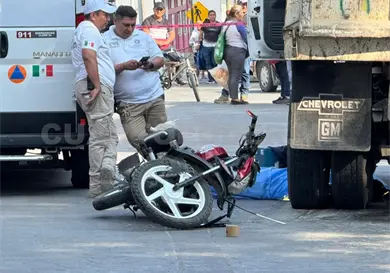 Pierde la vida al ser aplastado por un camión Pierde la vida al ser aplastado por un camión