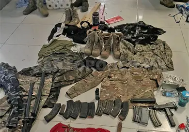 Tras operativo decomisan armas, cartuchos y equipo Tras operativo decomisan armas, cartuchos y equipo