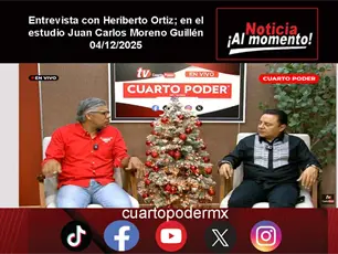 Entrevista con Heriberto Ortiz; en el estudio Juan Carlos Moreno Guillén